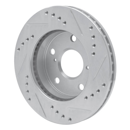 R1 Concepts Front Left Drilled & Slotted Silver Brake Rotor for 1991 - 1994 Toyota Previa | rncEDZ - 76108L - JDMuscleSPK987613