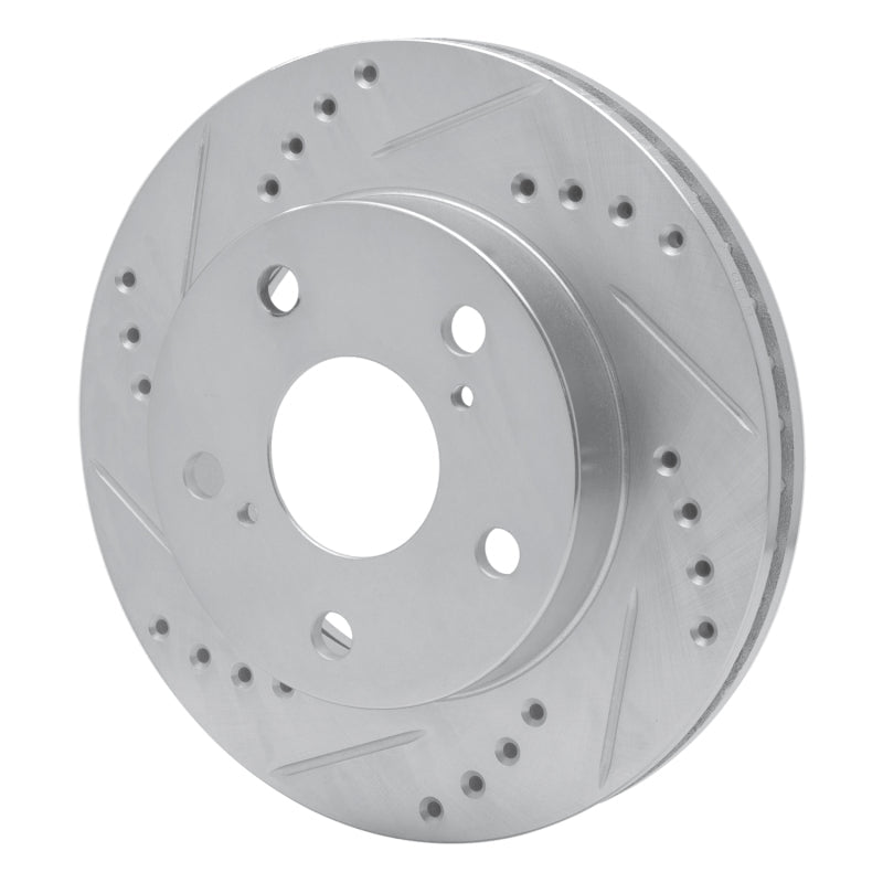 R1 Concepts Front Left Drilled & Slotted Silver Brake Rotor for 1991 - 1994 Toyota Previa | rncEDZ - 76108L - JDMuscleSPK987613