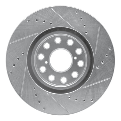 R1 Concepts Front Left Drilled & Slotted Silver Brake Rotor for 1993 - 1998 Toyota Supra | rncEDZ - 76061L - JDMuscleSPK987547