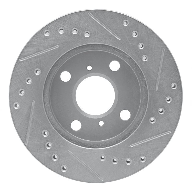 R1 Concepts Front Left Drilled & Slotted Silver Brake Rotor for 1999 - 2005 Toyota Yaris (Mexico) – Part Number RNCEDZ - 76070L | rncEDZ - 76070L - JDMuscleSPK987561