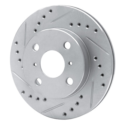 R1 Concepts Front Left Drilled & Slotted Silver Brake Rotor for 1999 - 2005 Toyota Yaris (Mexico) – Part Number RNCEDZ - 76070L | rncEDZ - 76070L - JDMuscleSPK987561
