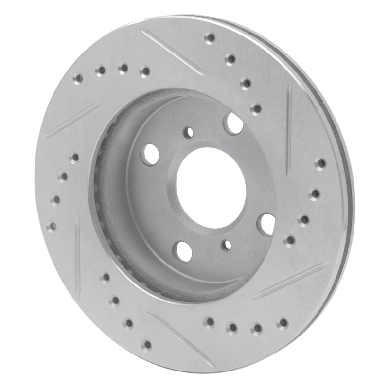 R1 Concepts Front Left Drilled & Slotted Silver Brake Rotor for 1999 - 2005 Toyota Yaris (Mexico) – Part Number RNCEDZ - 76070L | rncEDZ - 76070L - JDMuscleSPK987561