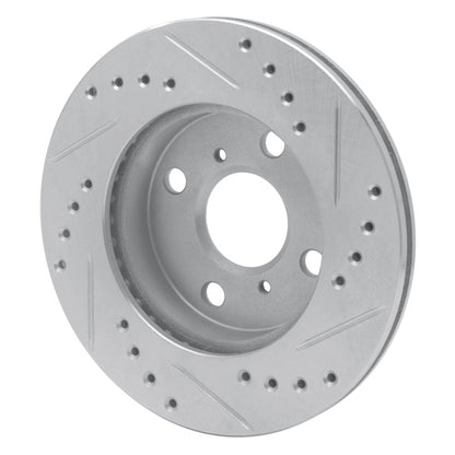 R1 Concepts Front Left Drilled & Slotted Silver Brake Rotor for 1999 - 2005 Toyota Yaris (Mexico) – Part Number RNCEDZ - 76070L | rncEDZ - 76070L - JDMuscleSPK987561