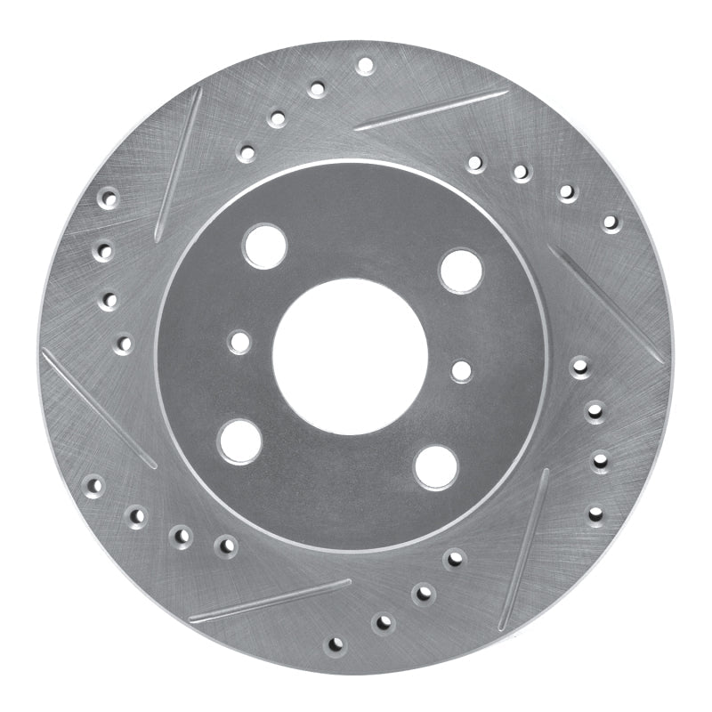 R1 Concepts Front Left Drilled & Slotted Silver Brake Rotor for 1999 - 2005 Toyota Yaris (Mexico) – Part Number RNCEDZ - 76070L | rncEDZ - 76070L - JDMuscleSPK987561
