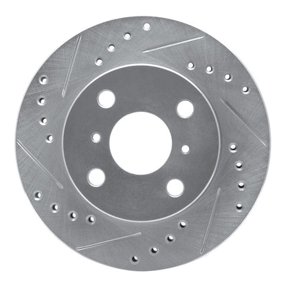 R1 Concepts Front Left Drilled & Slotted Silver Brake Rotor for 1999 - 2005 Toyota Yaris (Mexico) – Part Number RNCEDZ - 76070L | rncEDZ - 76070L - JDMuscleSPK987561