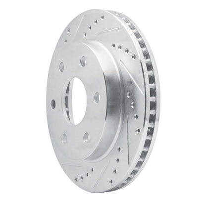 R1 Concepts Front Left Drilled & Slotted Silver Brake Rotor for Toyota Hilux 2009 - 2015 | rncEDZ - 92069L - JDMuscleSPK987974