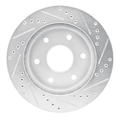 R1 Concepts Front Left Drilled & Slotted Silver Brake Rotor for Toyota Hilux 2009 - 2015 | rncEDZ - 92069L - JDMuscleSPK987974