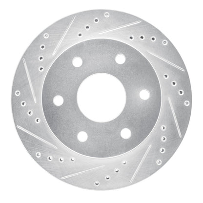 R1 Concepts Front Left Drilled & Slotted Silver Brake Rotor for Toyota Hilux 2009 - 2015 | rncEDZ - 92069L - JDMuscleSPK987974