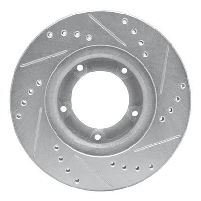 R1 Concepts Front Left Drilled & Slotted Silver Brake Rotor for Toyota Hilux (Mexico) 1989 - 2008 | rncEDZ - 76106L - JDMuscleSPK987609