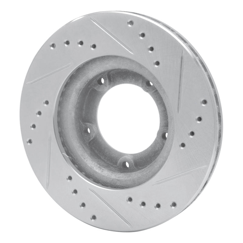 R1 Concepts Front Left Drilled & Slotted Silver Brake Rotor for Toyota Hilux (Mexico) 1989 - 2008 | rncEDZ - 76106L - JDMuscleSPK987609