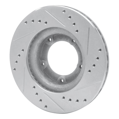 R1 Concepts Front Left Drilled & Slotted Silver Brake Rotor for Toyota Hilux (Mexico) 1989 - 2008 | rncEDZ - 76106L - JDMuscleSPK987609
