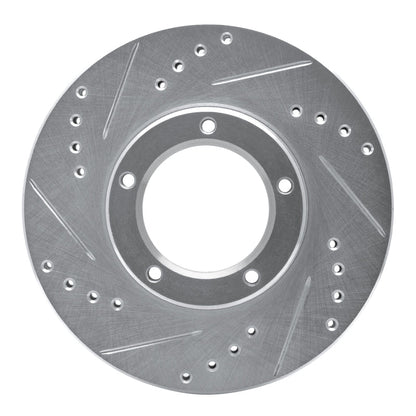 R1 Concepts Front Left Drilled & Slotted Silver Brake Rotor for Toyota Hilux (Mexico) 1989 - 2008 | rncEDZ - 76106L - JDMuscleSPK987609