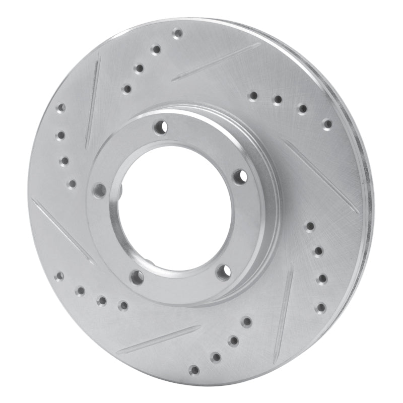 R1 Concepts Front Left Drilled & Slotted Silver Brake Rotor for Toyota Hilux (Mexico) 1989 - 2008 | rncEDZ - 76106L - JDMuscleSPK987609