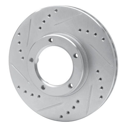 R1 Concepts Front Left Drilled & Slotted Silver Brake Rotor for Toyota Hilux (Mexico) 1989 - 2008 | rncEDZ - 76106L - JDMuscleSPK987609