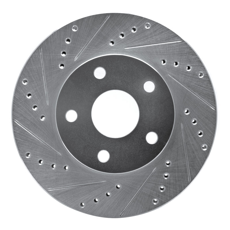 R1 Concepts Front Left Drilled & Slotted Silver Brake Rotor for Toyota Previa 1991 - 1997 | rncEDZ - 76109L - JDMuscleSPK987615
