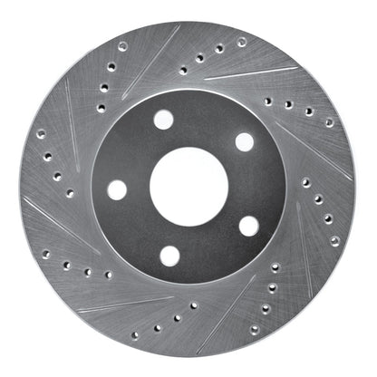 R1 Concepts Front Left Drilled & Slotted Silver Brake Rotor for Toyota Previa 1991 - 1997 | rncEDZ - 76109L - JDMuscleSPK987615