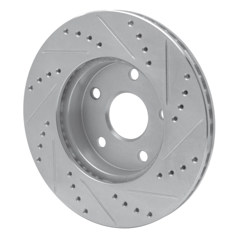 R1 Concepts Front Left Drilled & Slotted Silver Brake Rotor for Toyota Previa 1991 - 1997 | rncEDZ - 76109L - JDMuscleSPK987615