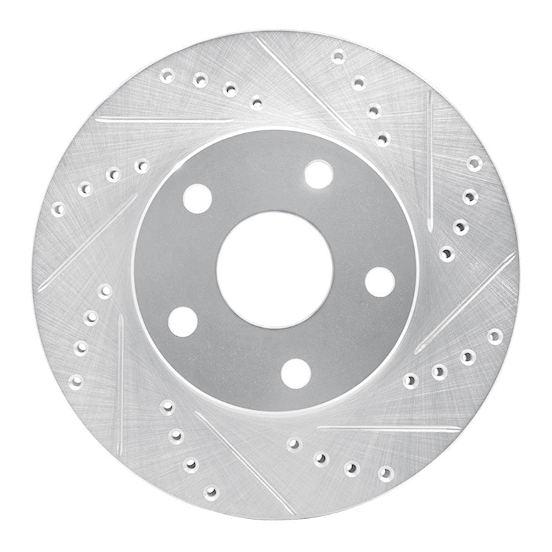 R1 Concepts Front Right Drilled and Slotted Silver Brake Rotor for Toyota Previa 1991 - 1997 | rncEDZ - 76109R - JDMuscleSPK987616