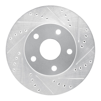 R1 Concepts Front Right Drilled and Slotted Silver Brake Rotor for Toyota Previa 1991 - 1997 | rncEDZ - 76109R - JDMuscleSPK987616