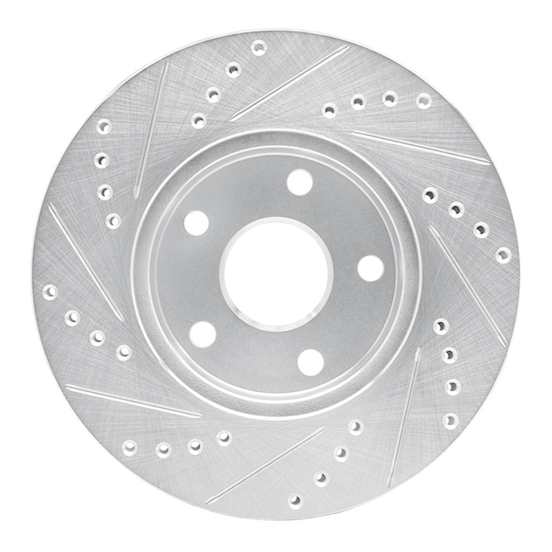 R1 Concepts Front Right Drilled and Slotted Silver Brake Rotor for Toyota Previa 1991 - 1997 | rncEDZ - 76109R - JDMuscleSPK987616
