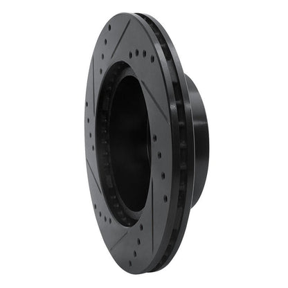 R1 Concepts Front Right Drilled & Slotted Black Brake Rotor for Toyota Cressida (1989 - 1992) | rncECB - 76040R - JDMuscleSPK983688