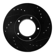 R1 Concepts Front Right Drilled & Slotted Black Brake Rotor for Toyota Hilux 1989 - 2008 | rncECB - 76106R - JDMuscleSPK983722