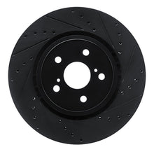 R1 Concepts Front Right Drilled & Slotted Black Brake Rotor for Toyota RAV4 Prime (Years 2021 - 2025) | rncECB - 76160R - JDMuscleSPK983756