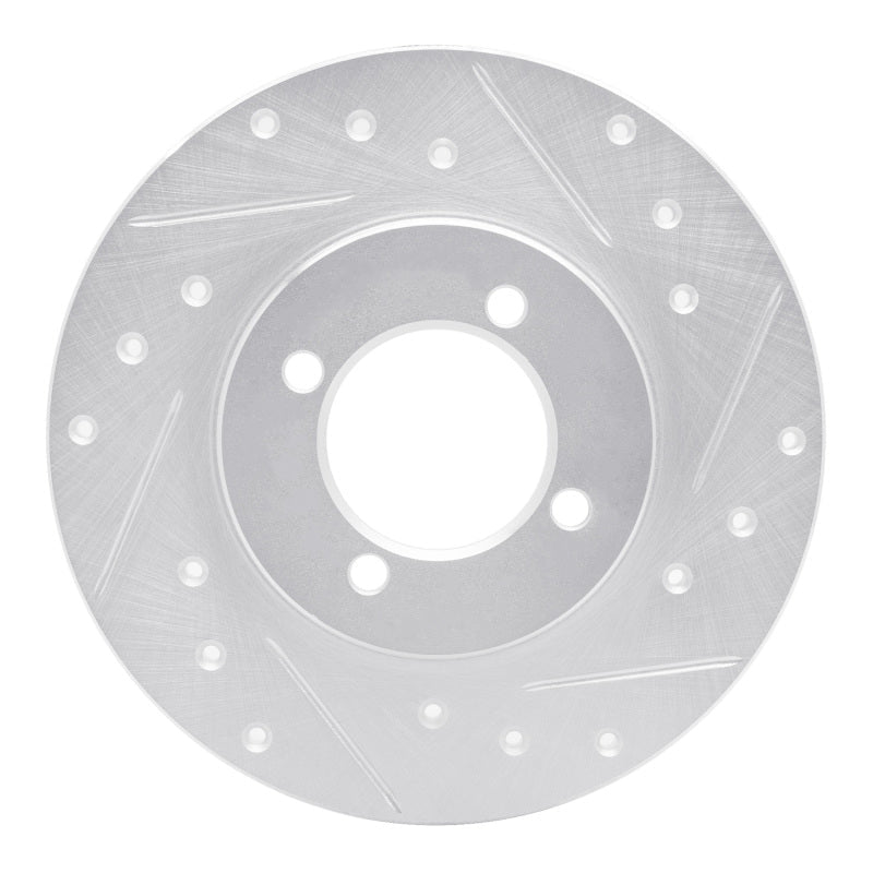 R1 Concepts Front Right Drilled & Slotted Silver Brake Rotor for 1980 - 1983 Toyota Corolla (US/Canada) | rncEDZ - 76006R - JDMuscleSPK987464