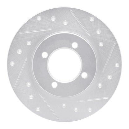 R1 Concepts Front Right Drilled & Slotted Silver Brake Rotor for 1980 - 1983 Toyota Corolla (US/Canada) | rncEDZ - 76006R - JDMuscleSPK987464