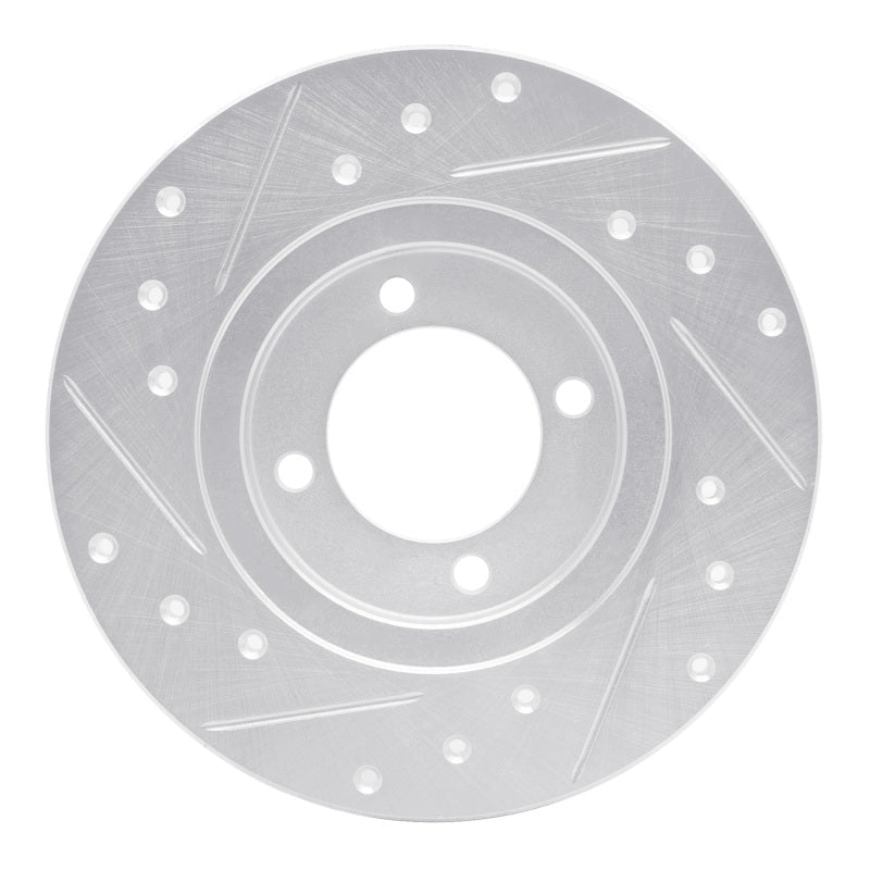 R1 Concepts Front Right Drilled & Slotted Silver Brake Rotor for 1980 - 1983 Toyota Corolla (US/Canada) | rncEDZ - 76006R - JDMuscleSPK987464