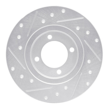 R1 Concepts Front Right Drilled & Slotted Silver Brake Rotor for 1980 - 1983 Toyota Corolla (US/Canada) | rncEDZ - 76006R - JDMuscleSPK987464