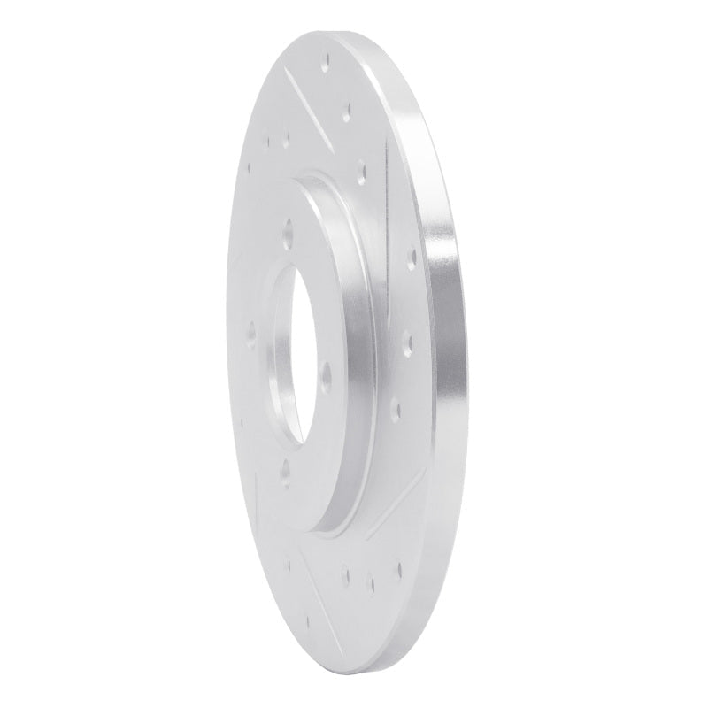 R1 Concepts Front Right Drilled & Slotted Silver Brake Rotor for 1980 - 1983 Toyota Corolla (US/Canada) | rncEDZ - 76006R - JDMuscleSPK987464
