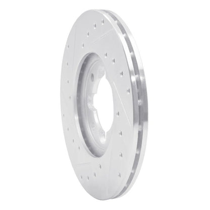 R1 Concepts Front Right Drilled & Slotted Silver Brake Rotor for 1982 - 1985 Toyota Celica | rncEDZ - 76013R - JDMuscleSPK987474