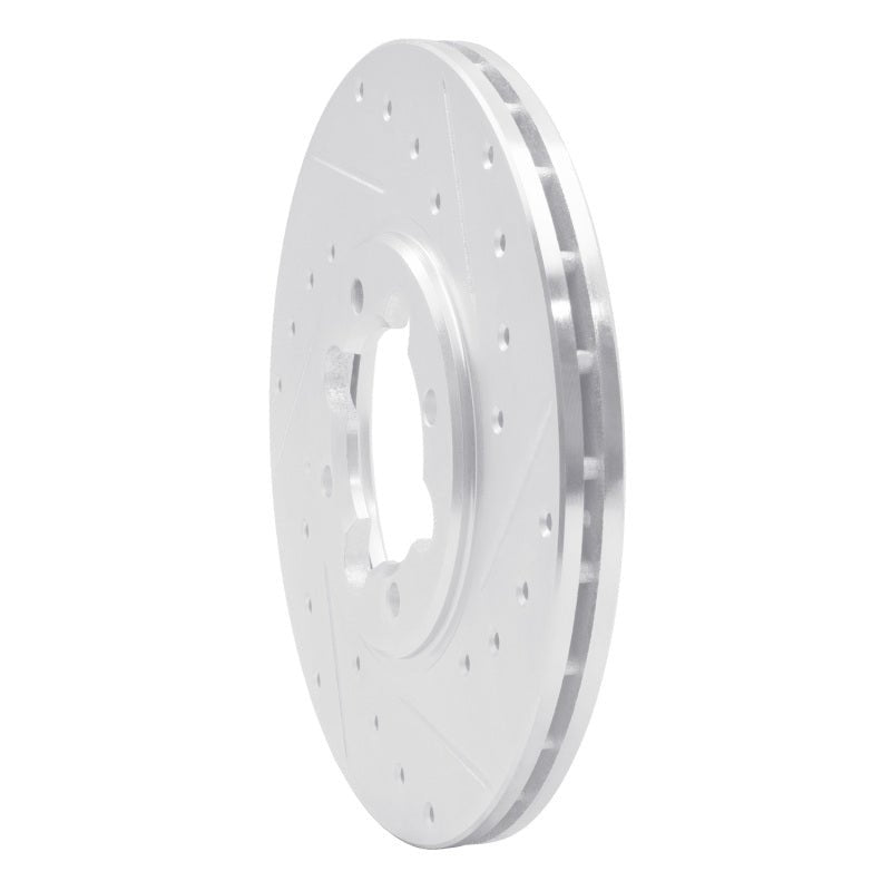 R1 Concepts Front Right Drilled & Slotted Silver Brake Rotor for 1982 - 1985 Toyota Celica | rncEDZ - 76013R - JDMuscleSPK987474