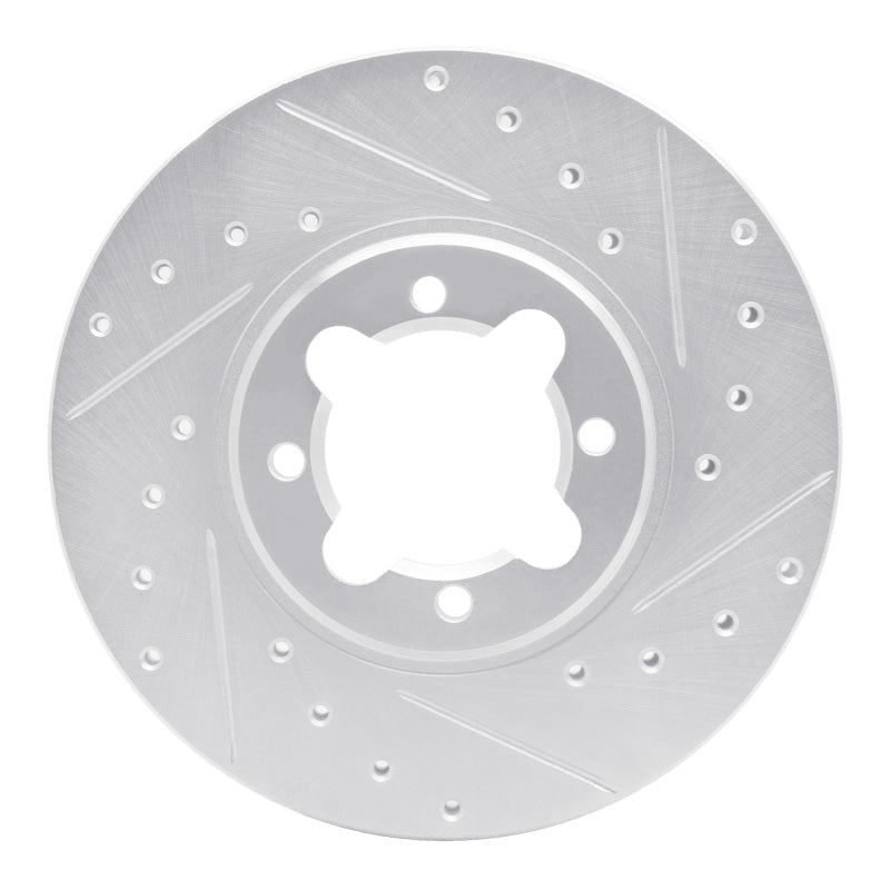 R1 Concepts Front Right Drilled & Slotted Silver Brake Rotor for 1982 - 1985 Toyota Celica | rncEDZ - 76013R - JDMuscleSPK987474