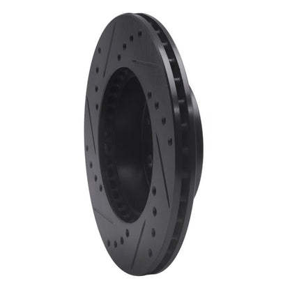 R1 Concepts Honda Accord 1984 - 1990 Front Right Drilled & Slotted Black Brake Rotor – Part Number RNC - ECB - 59011R | rncECB - 59011R - JDMuscleSPK975880