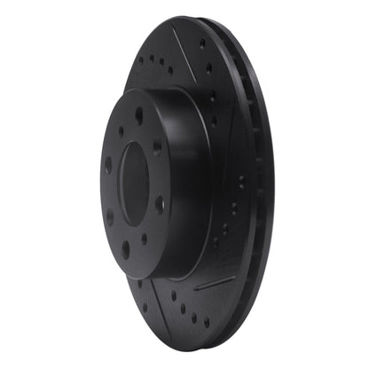R1 Concepts Honda Accord 1984 - 1990 Front Right Drilled & Slotted Black Brake Rotor – Part Number RNC - ECB - 59011R | rncECB - 59011R - JDMuscleSPK975880