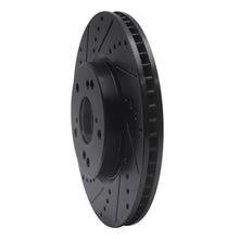 R1 Concepts Honda Accord Coupe Front Left Drilled & Slotted Black Brake Rotor (Part rncECB - 59039L) | rncECB - 59039L - JDMuscleSPK975930