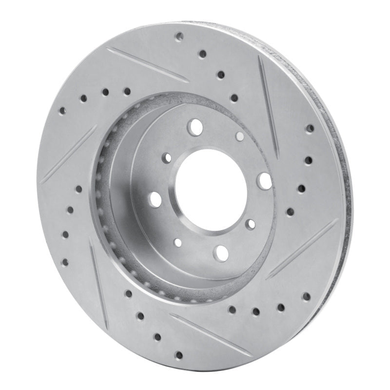 R1 Concepts Honda Accord Coupe Front Left Drilled & Slotted Silver Brake Rotor (Part rncEDZ - 59015L) | rncEDZ - 59015L - JDMuscleSPK986445