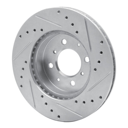 R1 Concepts Honda Accord Coupe Front Left Drilled & Slotted Silver Brake Rotor (Part rncEDZ - 59015L) | rncEDZ - 59015L - JDMuscleSPK986445