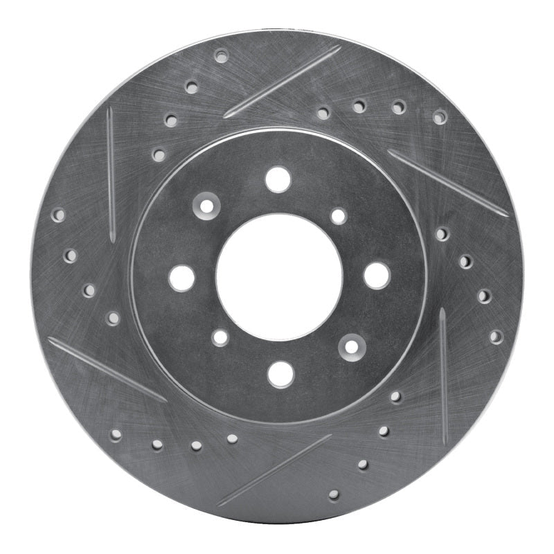 R1 Concepts Honda Accord Coupe Front Left Drilled & Slotted Silver Brake Rotor (Part rncEDZ - 59015L) | rncEDZ - 59015L - JDMuscleSPK986445