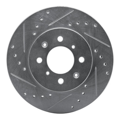 R1 Concepts Honda Accord Coupe Front Left Drilled & Slotted Silver Brake Rotor (Part rncEDZ - 59015L) | rncEDZ - 59015L - JDMuscleSPK986445
