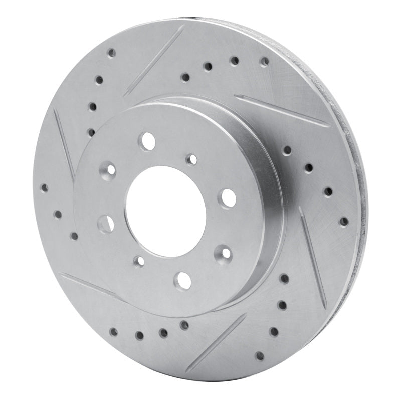 R1 Concepts Honda Accord Coupe Front Left Drilled & Slotted Silver Brake Rotor (Part rncEDZ - 59015L) | rncEDZ - 59015L - JDMuscleSPK986445