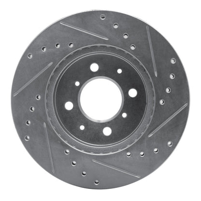 R1 Concepts Honda Accord Coupe Front Left Drilled & Slotted Silver Brake Rotor (Part rncEDZ - 59015L) | rncEDZ - 59015L - JDMuscleSPK986445