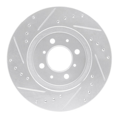 R1 Concepts Honda Accord Coupe Front Right Drilled & Slotted Brake Rotor (1998 - 1991) - Silver Finish | rncEDZ - 59015R - JDMuscleSPK986446