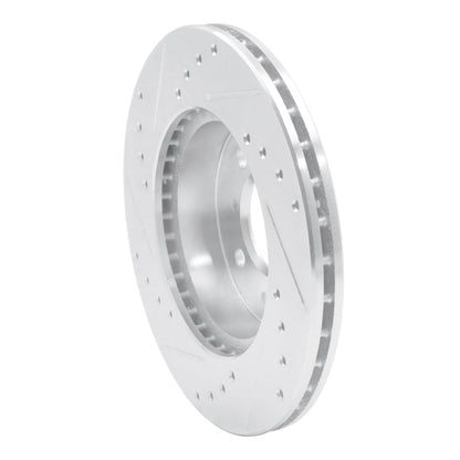 R1 Concepts Honda Accord Coupe Front Right Drilled & Slotted Brake Rotor (1998 - 1991) - Silver Finish | rncEDZ - 59015R - JDMuscleSPK986446