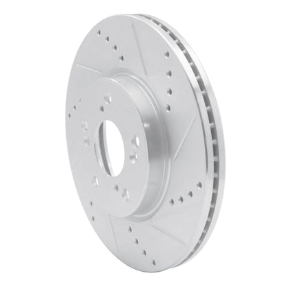 R1 Concepts Honda Accord Coupe Front Right Drilled & Slotted Silver Brake Rotor (Part Number: RNCEDZ - 59037R) | rncEDZ - 59037R - JDMuscleSPK986464