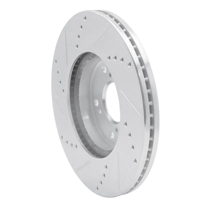 R1 Concepts Honda Accord Coupe Front Right Drilled & Slotted Silver Brake Rotor (Part Number: RNCEDZ - 59037R) | rncEDZ - 59037R - JDMuscleSPK986464