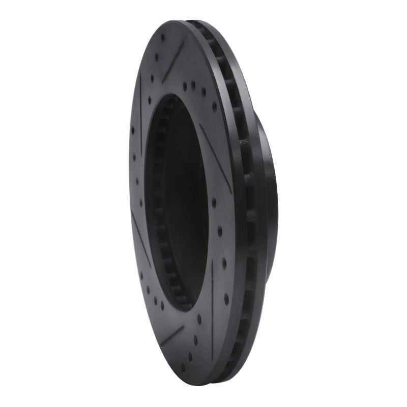 R1 Concepts Honda Accord Sedan 1988 - 1991 Front Right Drilled & Slotted Black Brake Rotor (Part No. RNC - ECB - 59015R) | rncECB - 59015R - JDMuscleSPK975888