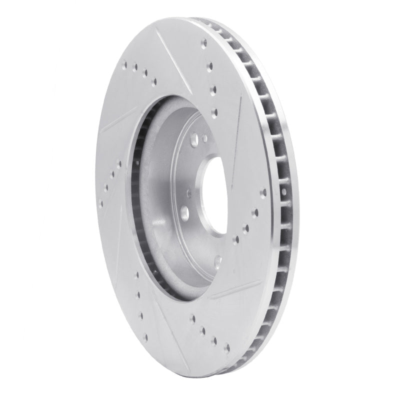 R1 Concepts Honda Accord Sedan Front Left Drilled & Slotted Silver Brake Rotor (Part rncEDZ - 59039L) | rncEDZ - 59039L - JDMuscleSPK986467